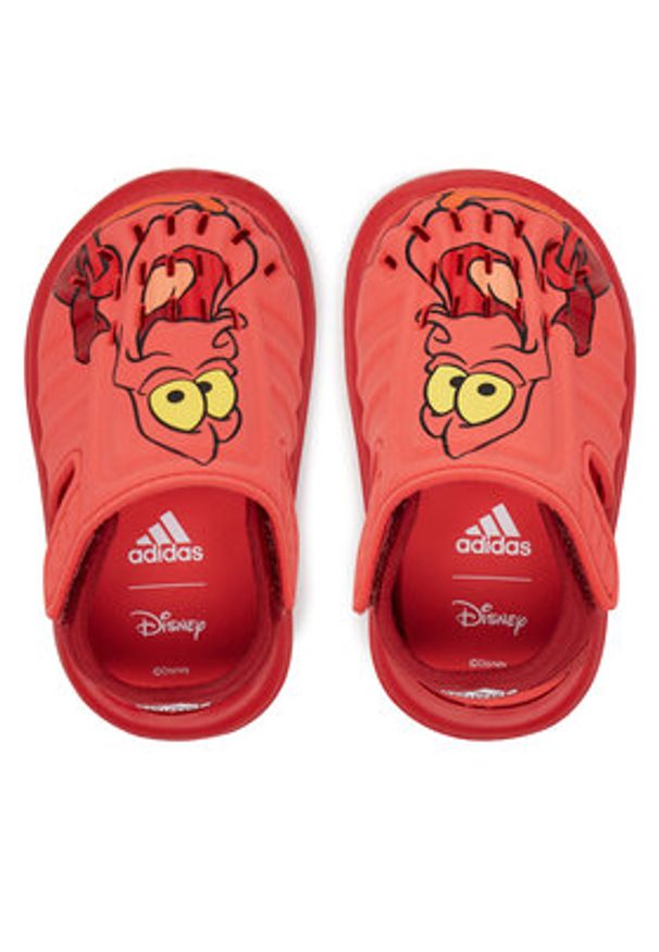 Adidas - adidas Sandały Disney Pixar IH1235 Czerwony. Kolor: czerwony. Wzór: motyw z bajki