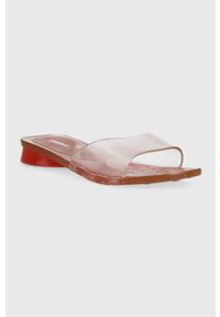 melissa - Melissa klapki MELISSA THE REAL JELLY KIM AD damskie kolor różowy M.33746.AK606. Kolor: różowy. Materiał: materiał, guma. Wzór: gładki #4
