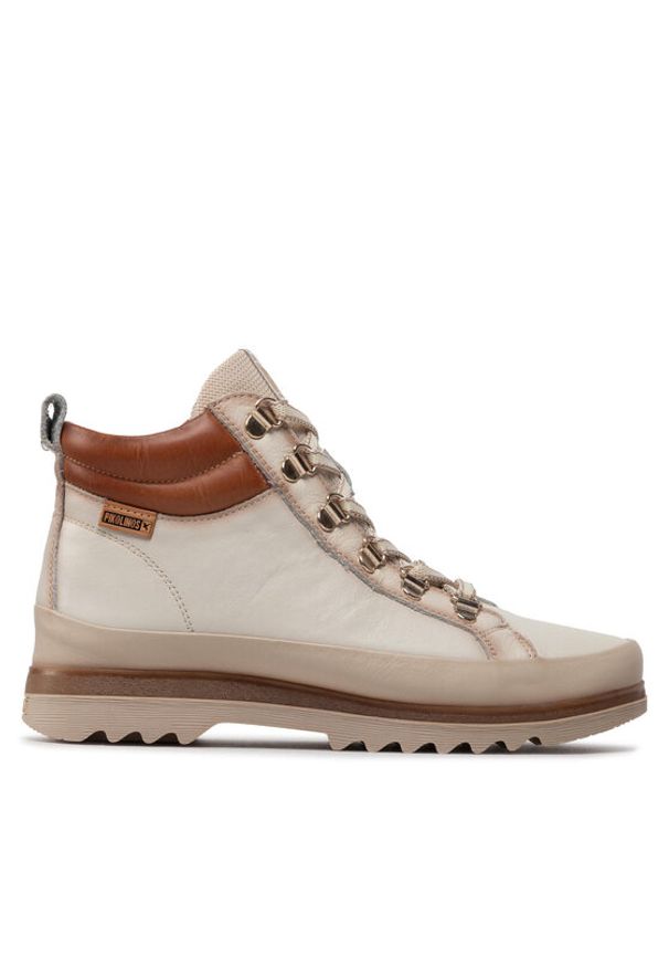 Pikolinos Trzewiki W3W-8564C1 Beżowy. Kolor: beżowy. Materiał: skóra