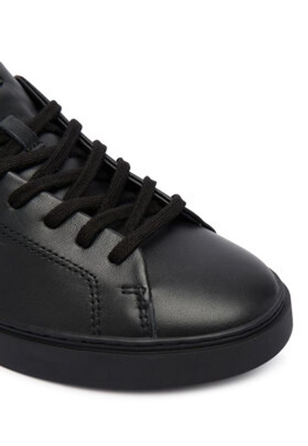 D.A.T.E. Sneakersy Levante Mono M431-LV-MN Czarny. Kolor: czarny. Materiał: skóra