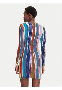 Desigual Sukienka codzienna Carla 25WWVF07 Kolorowy Slim Fit. Okazja: na co dzień. Materiał: syntetyk. Wzór: kolorowy. Typ sukienki: proste. Styl: casual
