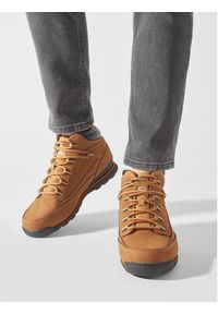Timberland Trapery Euro Rock Wr Basic TB0A2A9T2311 Brązowy. Kolor: brązowy. Materiał: nubuk, skóra. Styl: rockowy #3