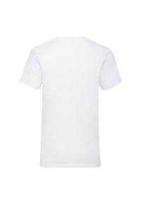 FRUIT OF THE LOOM - Koszulka Unisex Dla Dorosłych Valueweight Z Gładkim Dekoltem W Szpic. Kolor: biały. Wzór: gładki