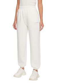 Guess - GUESS Dresowe damskie spodnie w kolorze ecru Cecilia Scuba, Rozmiar M. Kolor: beżowy. Materiał: dresówka #3