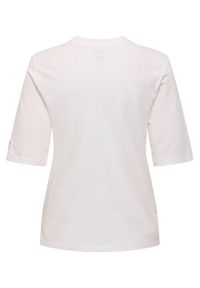 only - ONLY T-Shirt Phoebe 15351369 Biały Regular Fit. Kolor: biały. Materiał: bawełna #3