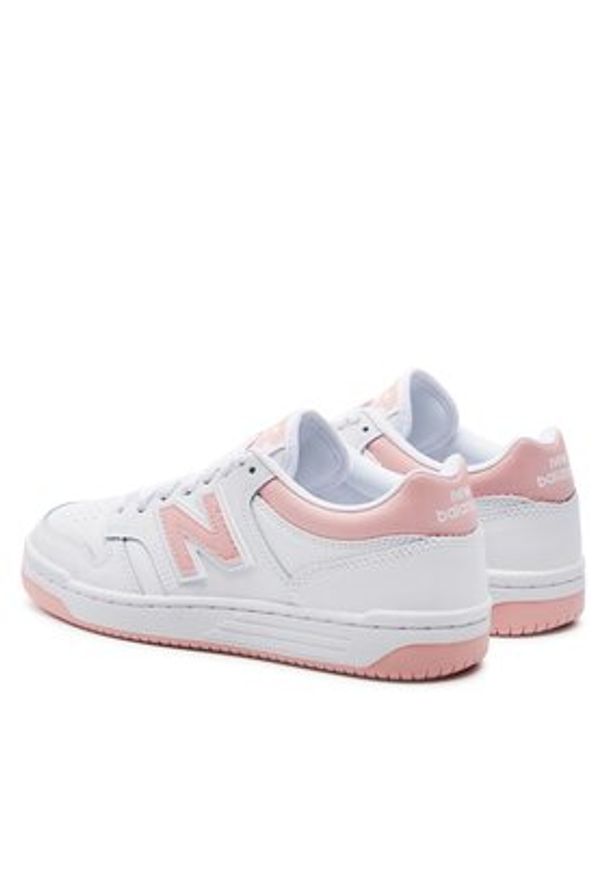 New Balance Sneakersy BB480LOP Biały. Kolor: biały. Materiał: skóra