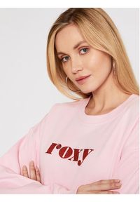 Roxy Bluza Break Away Crew ERJFT04394 Różowy Regular Fit. Kolor: różowy. Materiał: bawełna #5