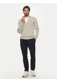 Aeronautica Militare Sweter 242MA1510L506 Beżowy Slim Fit. Kolor: beżowy. Materiał: bawełna #5