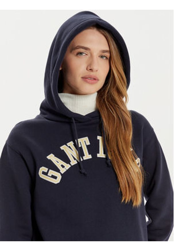 GANT - Gant Bluza 1949 Arch Graphic 4201262 Granatowy Loose Fit. Kolor: niebieski. Materiał: bawełna
