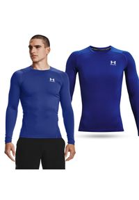 Under Armour - Koszulka termoaktywna męska UNDER ARMOUR 1361524 z długim rękawem. Kolor: niebieski. Długość rękawa: długi rękaw. Długość: długie