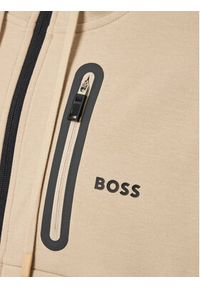 BOSS - Boss Bluza 50493468 Beżowy Regular Fit. Kolor: beżowy. Materiał: bawełna, syntetyk #5