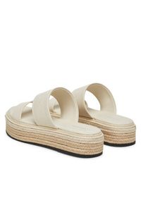 Calvin Klein Espadryle Flatform Wedge Slide - He HW0HW02374 Écru. Materiał: skóra #2