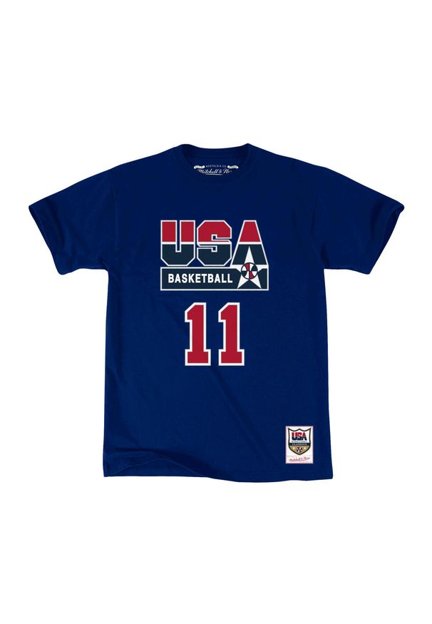 Mitchell & Ness - Koszulka USA name & number Karl Malone. Kolor: niebieski. Sport: koszykówka