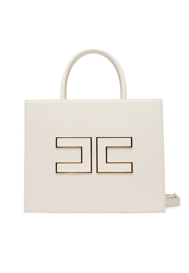 Elisabetta Franchi Torebka BS-32A-56E2-V420 Biały. Kolor: biały. Materiał: skórzane