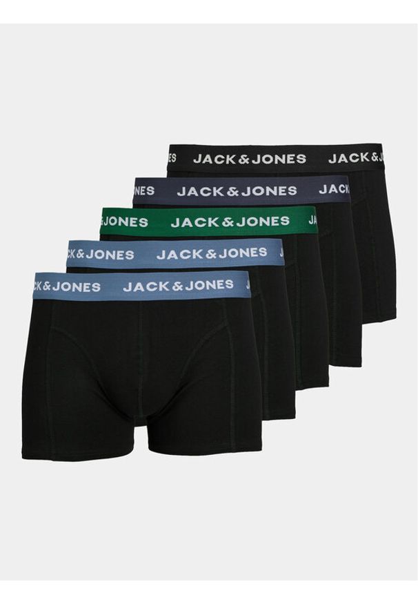 Jack & Jones - Jack&Jones Komplet 5 par bokserek 12254366 Czarny. Kolor: czarny. Materiał: bawełna