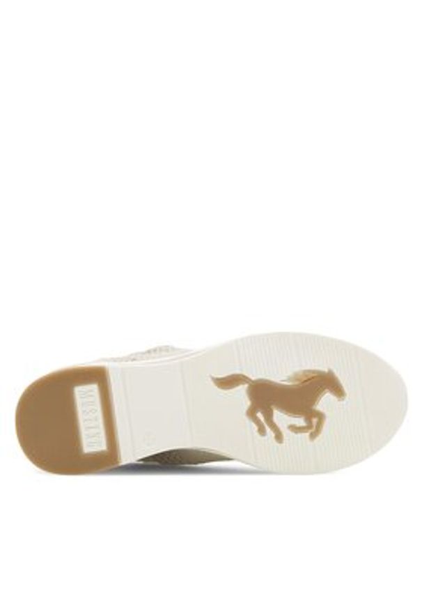 Mustang Sneakersy 1378-304-243 Beżowy. Kolor: beżowy. Materiał: materiał