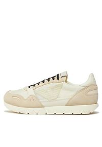 Emporio Armani Sneakersy X4X537 XN730 01427 Beżowy. Kolor: beżowy. Materiał: materiał #4
