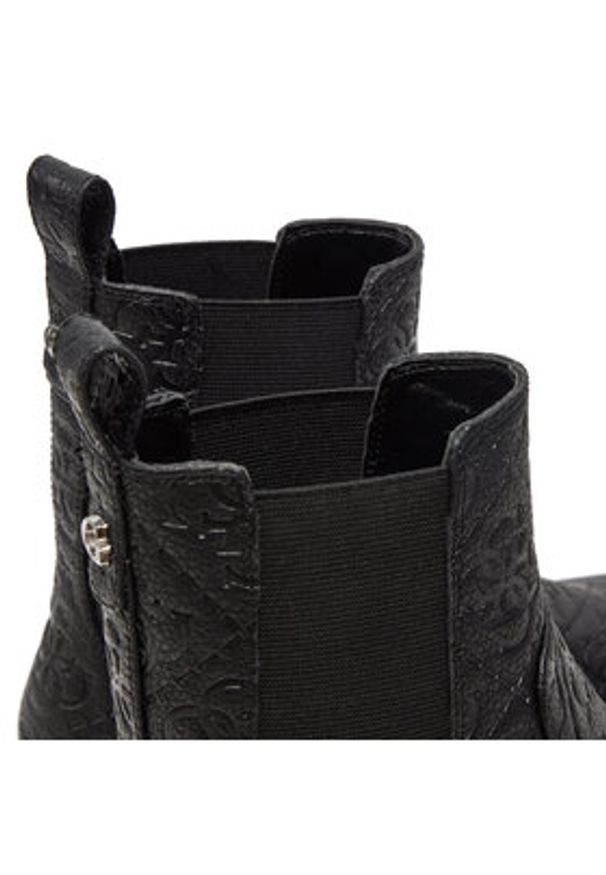 Guess Sztyblety Shuze FLTSHU FAL10 Czarny. Kolor: czarny. Materiał: skóra