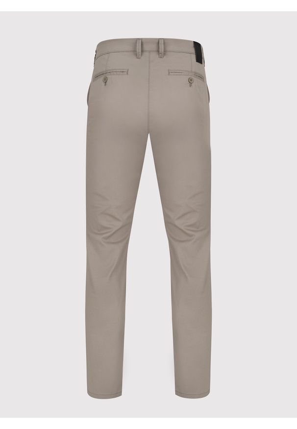 Pako Lorente - PAKO LORENTE – Męskie basicowe spodnie w kolorze khaki P23SB-WX-005-Z-0. Kolor: brązowy. Materiał: bawełna, elastan. Długość: długie. Wzór: gładki