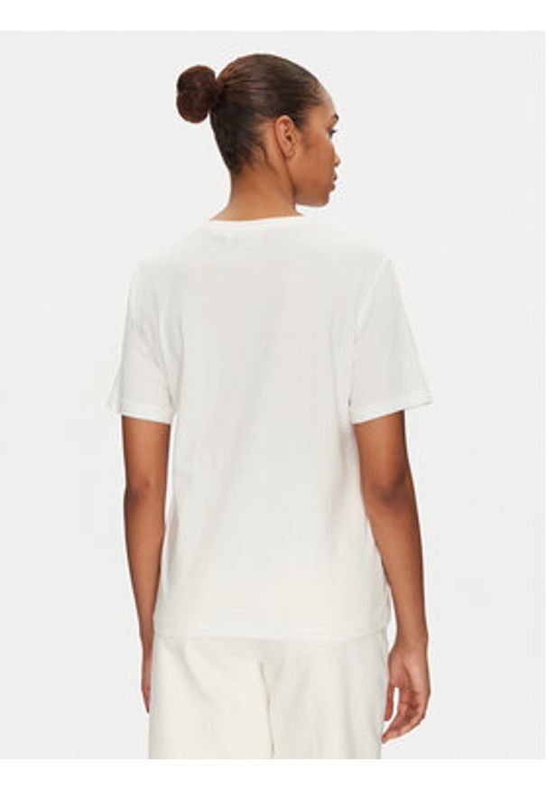 Vila T-Shirt Sybil 14108062 Biały Regular Fit. Kolor: biały. Materiał: bawełna