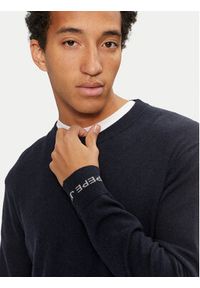 Pepe Jeans Sweter New Andre PM702469 Granatowy Regular Fit. Kolor: niebieski. Materiał: bawełna #3