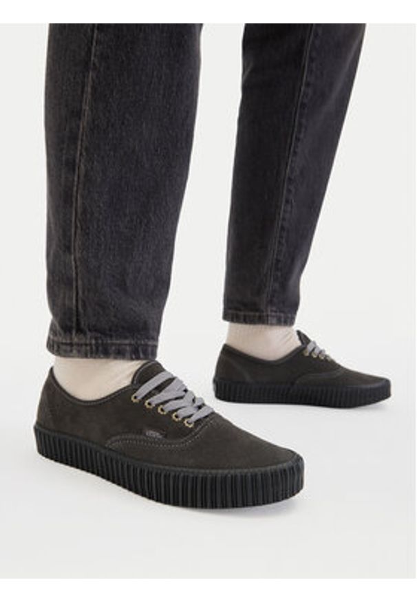 Vans Tenisówki Authentic Creeper VN000D6VBLA1 Czarny. Kolor: czarny. Materiał: skóra, zamsz