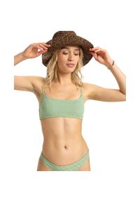 Roxy - Stanik bikini typu bralette dla Kobiety CURRENT COOLNESS Zielony. Kolor: zielony. Materiał: nylon, elastan, materiał