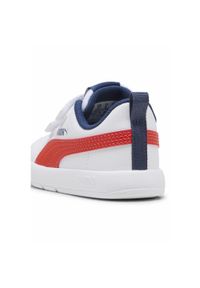 Puma - Sneakersy dla małych dzieci Courtflex V3 PUMA White Fierce Red Persian Blue. Kolor: biały, czerwony, wielokolorowy, niebieski