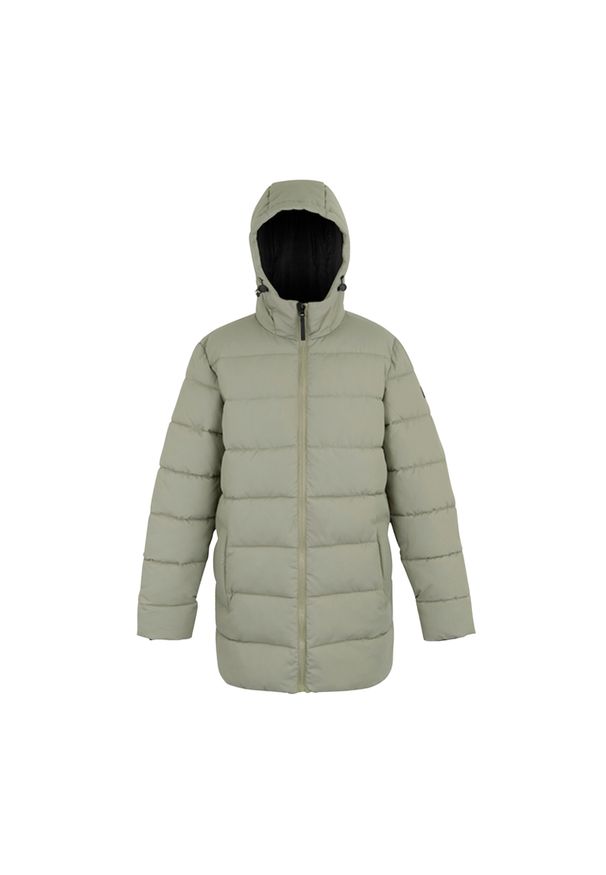 Regatta - Męska Kurtka Ocieplana Lakiver. Kolor: beżowy. Materiał: puch. Sport: turystyka piesza