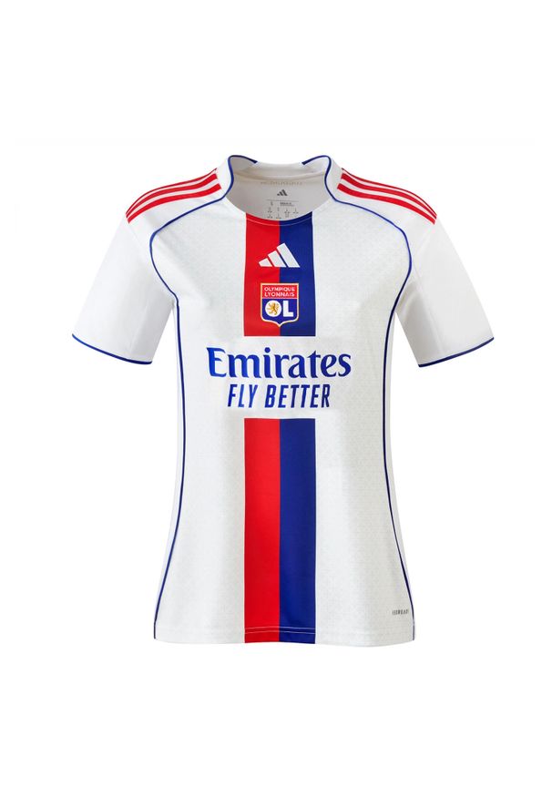 Adidas - Koszulka domowa damska OL 2025/26. Kolor: biały. Sport: piłka nożna