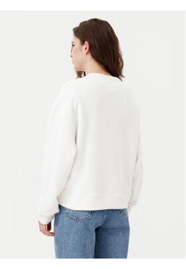 Tommy Jeans Bluza DW0DW19408 Écru Boxy Fit. Materiał: bawełna