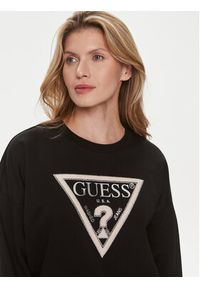 Guess Bluza W4RQ13 KC5H2 Czarny Relaxed Fit. Kolor: czarny. Materiał: syntetyk, bawełna #5