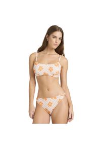 Roxy - Stanik bikini z fiszbinami dla Kobiety MINI HULA Brązowy. Kolor: brązowy. Materiał: nylon, elastan, materiał