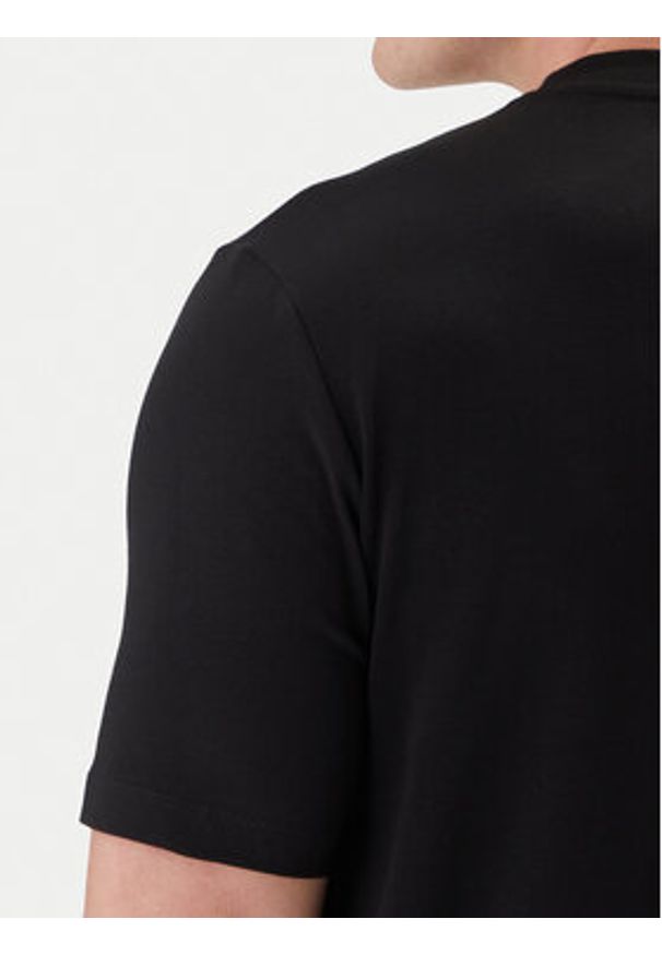 Karl Lagerfeld - KARL LAGERFELD T-Shirt 755037 562221 Czarny Loose Fit. Typ kołnierza: dekolt w karo. Kolor: czarny. Materiał: bawełna