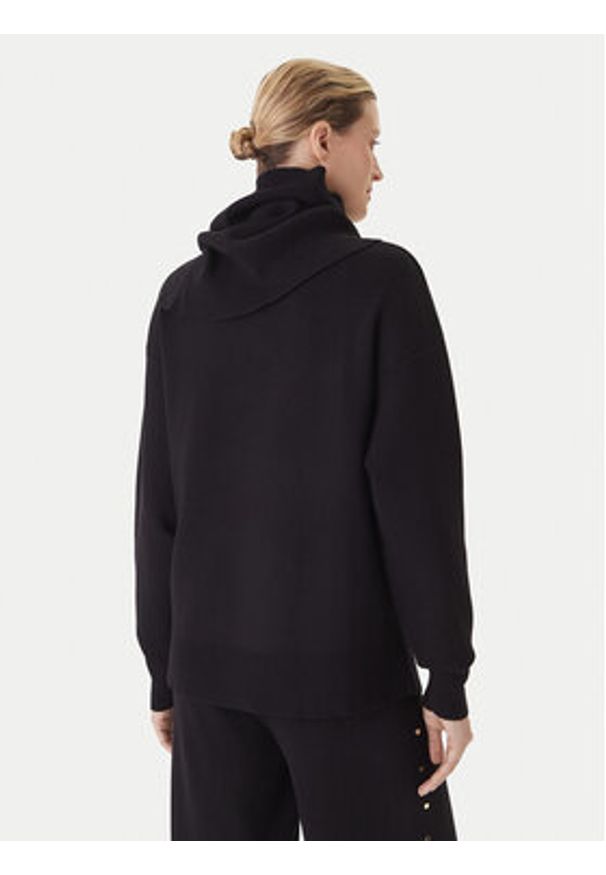 LOLA CASADEMUNT Sweter LF2511010 Czarny Regular Fit. Kolor: czarny. Materiał: wiskoza