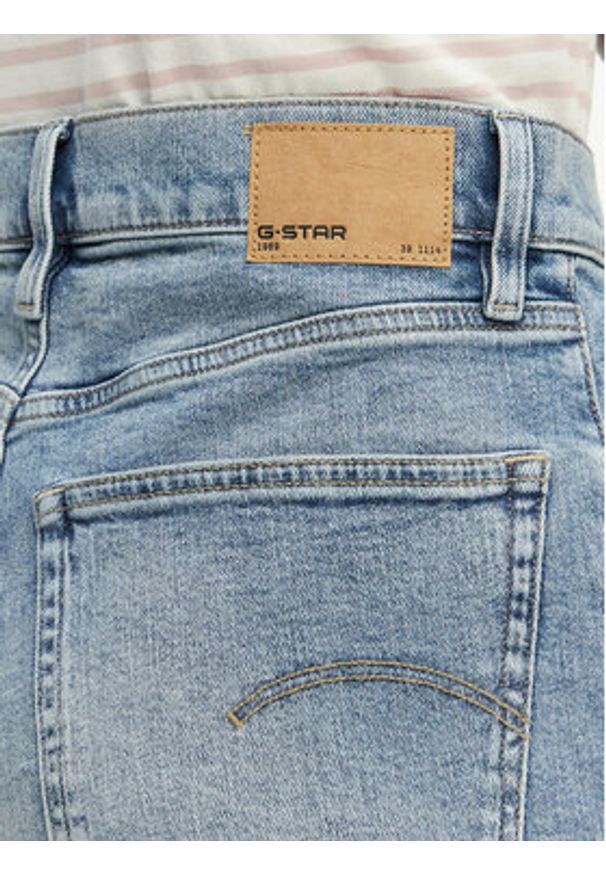 G-Star RAW - G-Star Raw Szorty jeansowe Clean Edge D28386-E205 Niebieski jasny Regular Fit. Kolor: niebieski. Materiał: bawełna