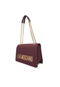 Love Moschino - LOVE MOSCHINO Torebka JC4192PP1NKD0552 Bordowy. Kolor: czerwony. Materiał: skórzane #4