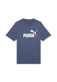 Puma - Męska koszulka ESS z logo No. 1 PUMA. Kolor: niebieski. Materiał: guma. Wzór: nadruk. Sport: fitness, bieganie #1