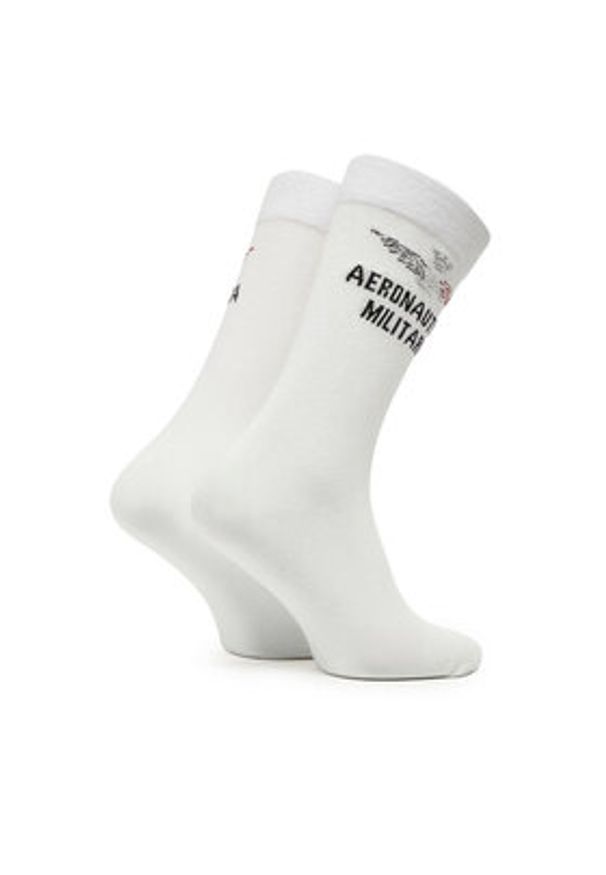 Aeronautica Militare Skarpety długie 251CZ010L499 Biały. Kolor: biały. Materiał: bawełna, materiał