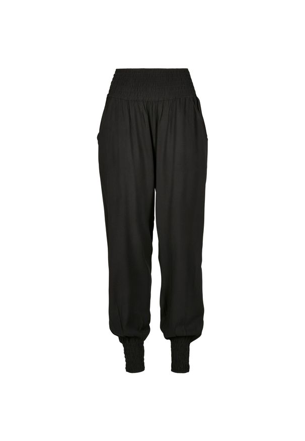 Urban Classics - Spodnie damskie Urban Classic Sarong. Kolor: czarny, wielokolorowy, biały. Długość: długie