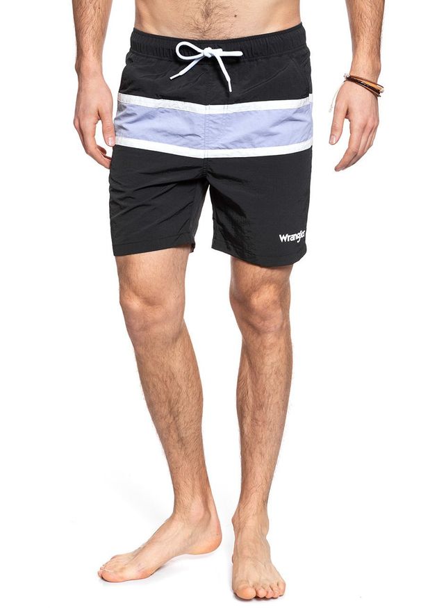 Wrangler - SPODENKI WRANGLER SWIMSHORT FADED BLACK W4B01WDV6 112129084. Wzór: kolorowy