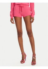 Juicy Couture Szorty sportowe JCWHS125312 Różowy Loose Fit. Kolor: różowy. Materiał: bawełna