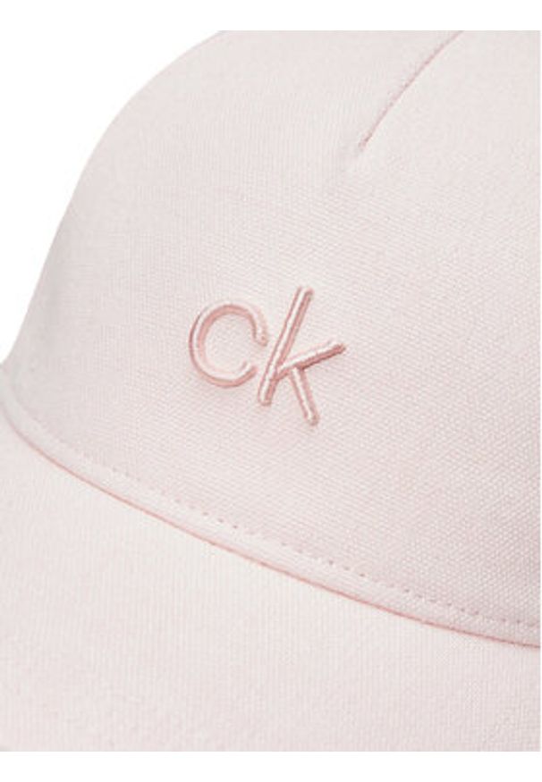Calvin Klein Czapka z daszkiem Raised Embroidery K60K613118 Różowy. Kolor: różowy. Materiał: materiał, len