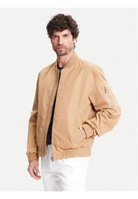 BOSS Kurtka bomber H-Comber-253 50544097 Beżowy Regular Fit. Kolor: beżowy. Materiał: syntetyk