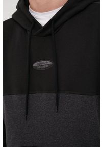 adidas Originals bluza bawełniana HC9462 męska kolor czarny z kapturem gładka. Okazja: na co dzień. Typ kołnierza: kaptur. Kolor: czarny. Materiał: bawełna. Wzór: gładki. Styl: casual #3