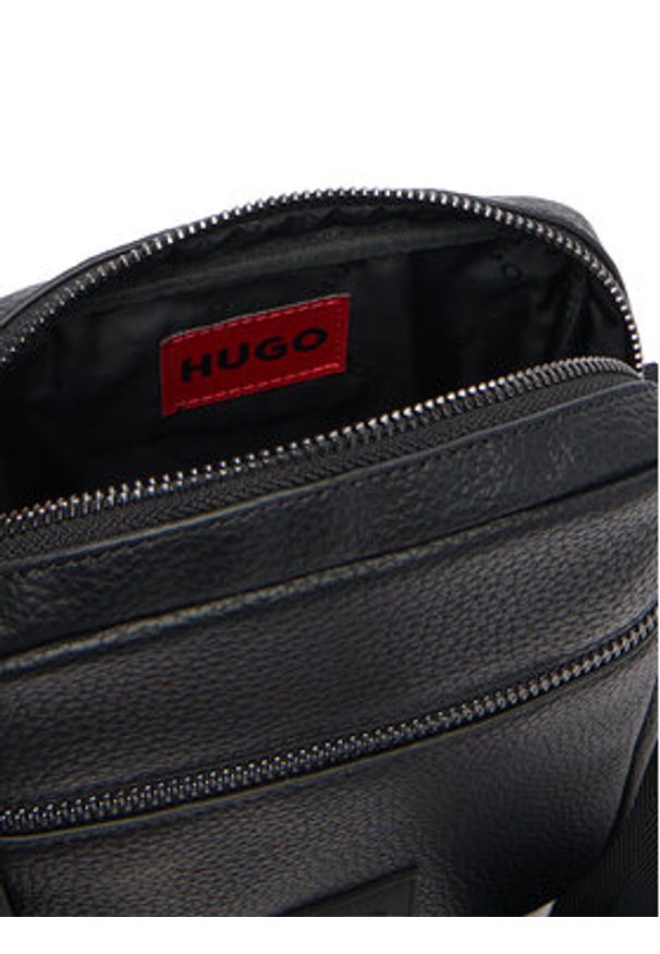 Hugo - HUGO Saszetka 50535669 Czarny. Kolor: czarny. Materiał: skóra
