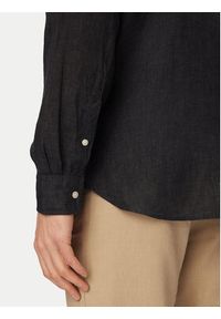 TOMMY HILFIGER - Tommy Hilfiger Koszula MW0MW41530 Czarny Regular Fit. Kolor: czarny. Materiał: len #4