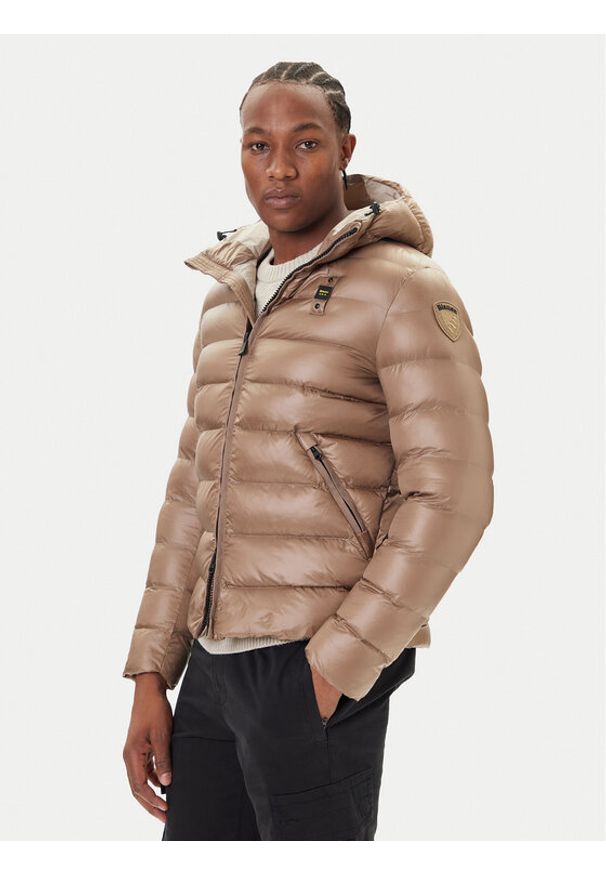 Blauer Kurtka przejściowa 25WBLUC02079 Beżowy Regular Fit. Kolor: beżowy. Materiał: syntetyk