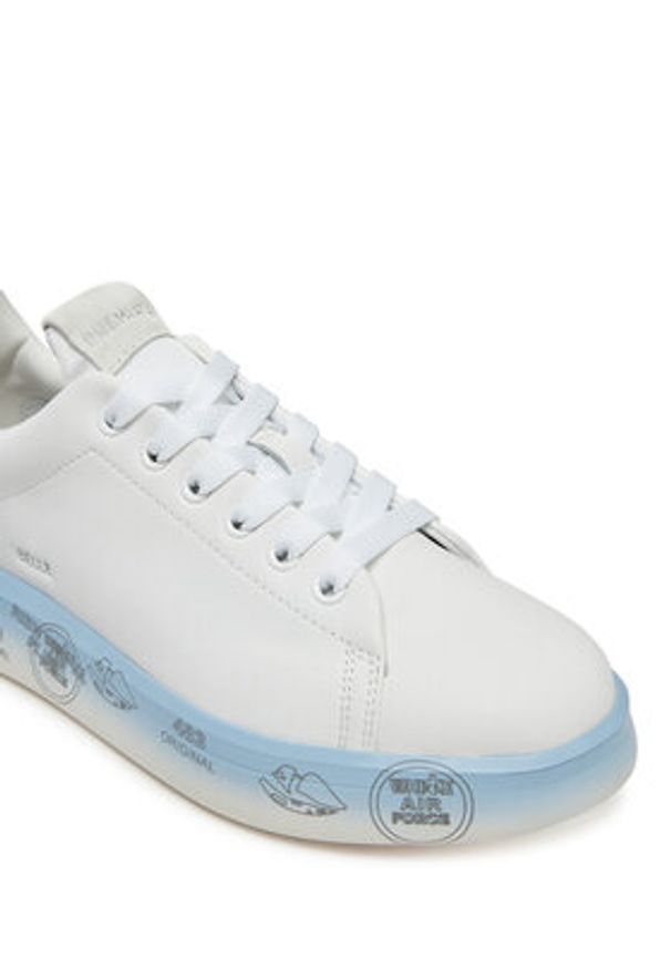 Premiata Sneakersy Belle Var 7449 Biały. Kolor: biały. Materiał: skóra