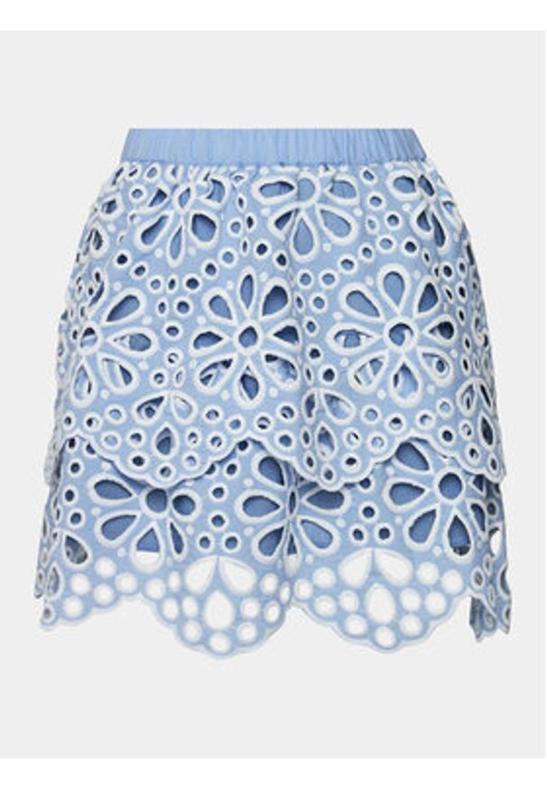 Silvian Heach Spódnica mini Miniskirt GPP24413MG Niebieski Regular Fit. Kolor: niebieski. Materiał: bawełna